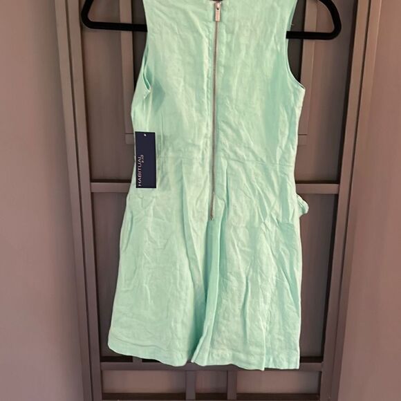 NWT Habitual kid mint green linen dress with bow size 10 - Picture 5 of 5